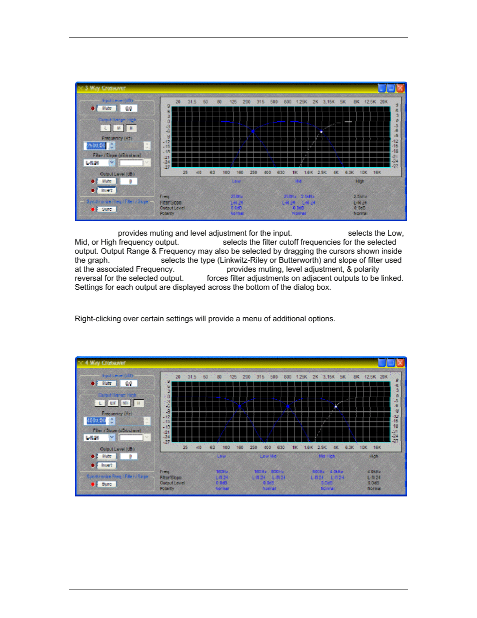 Way crossover, Noise gate, Ambient noise compensator | Biamp LTR User Manual | Page 137 / 245