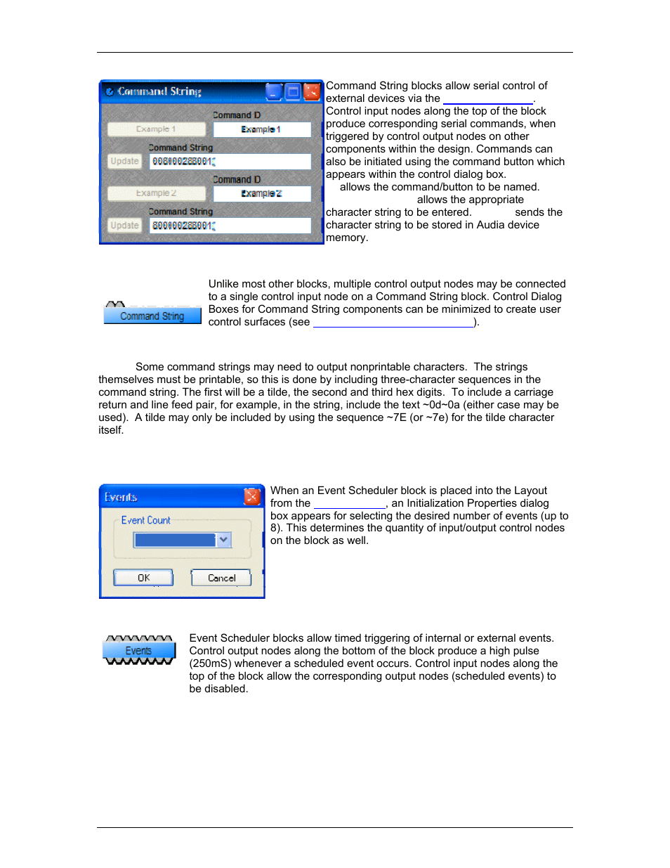 Event scheduler, Diagnostics, See event schedul | Biamp LTR User Manual | Page 153 / 245