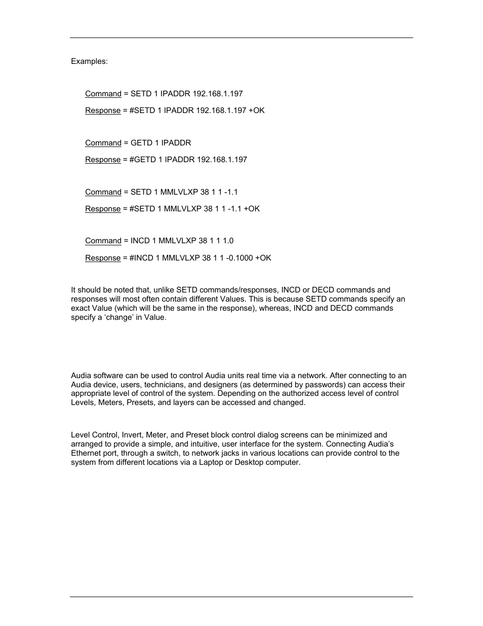 Control dialog - overview | Biamp LTR User Manual | Page 234 / 245