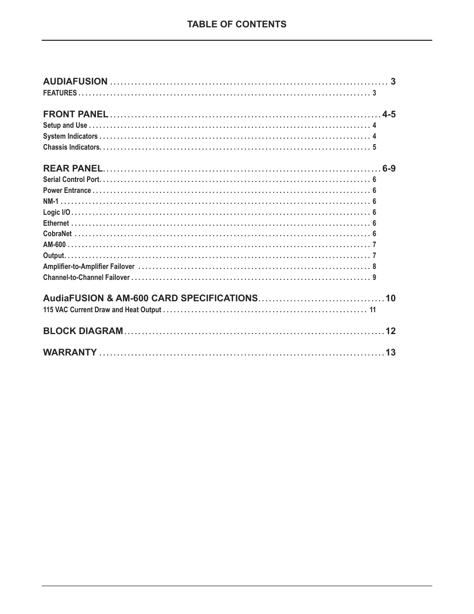 Biamp AudiaFUSION User Manual | Page 3 / 19