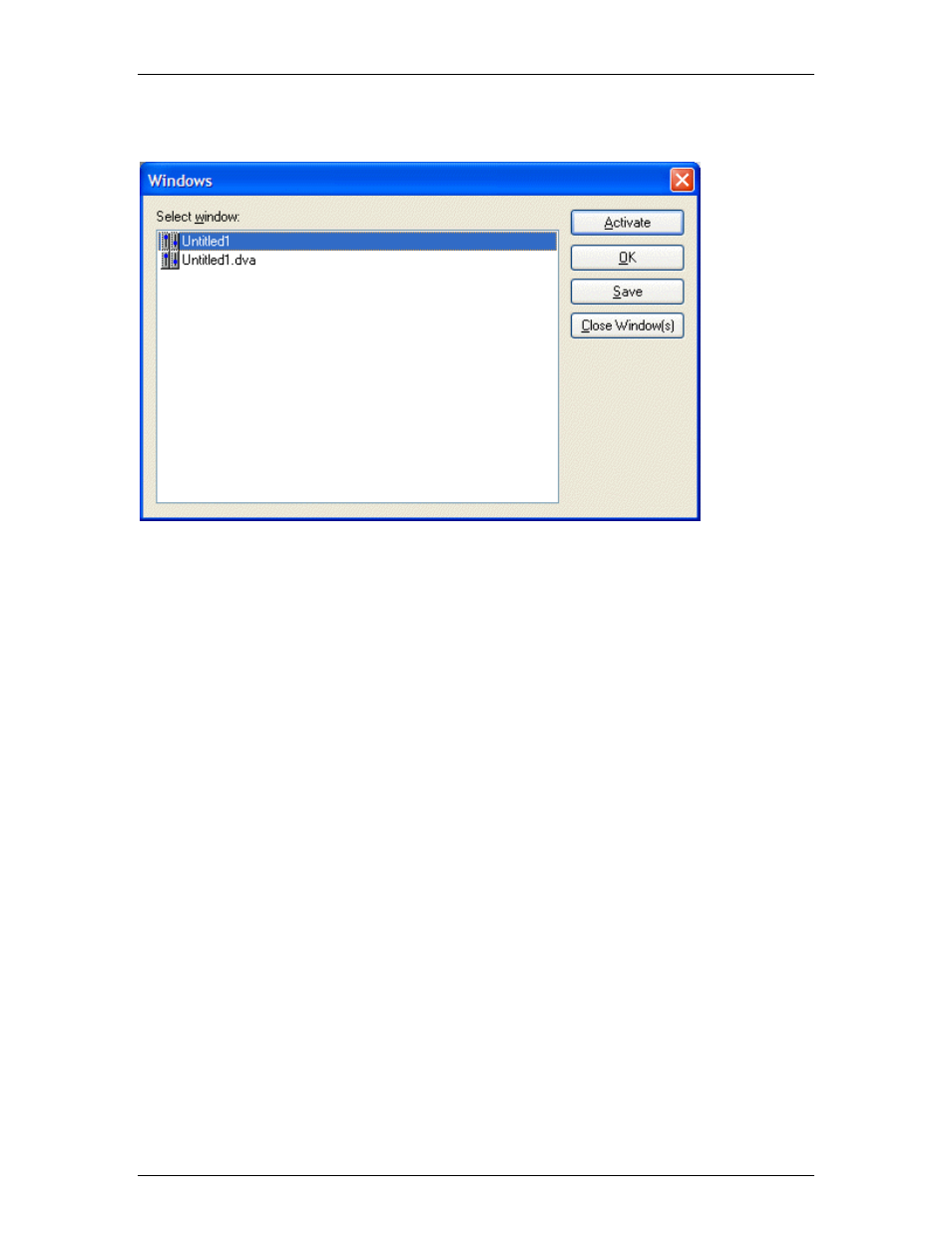 Windows, Dialog box, For wo | Biamp A4 User Manual | Page 47 / 89