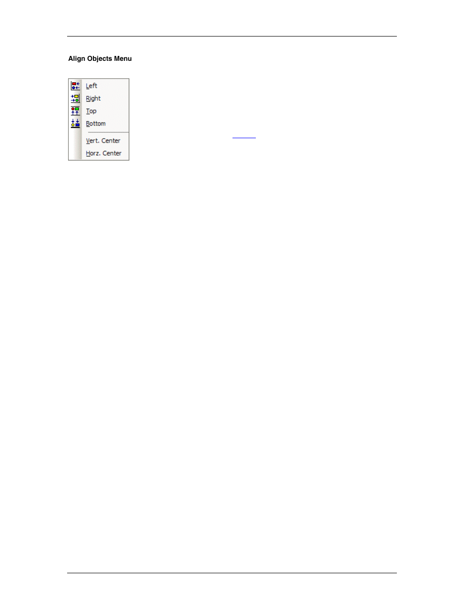 Align objects menu, Align objects | Biamp LTR User Manual | Page 33 / 89