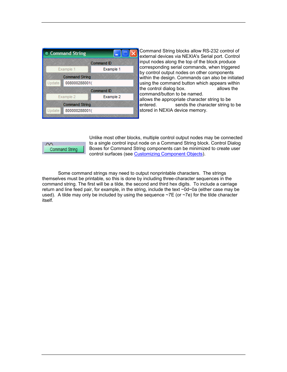 Command string | Biamp LTR User Manual | Page 145 / 217