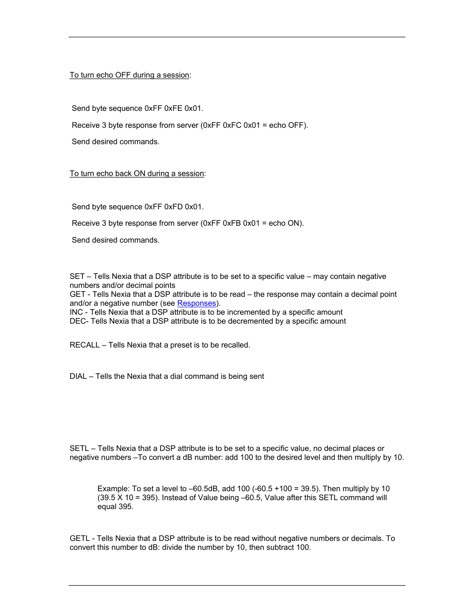 Command | Biamp LTR User Manual | Page 182 / 217