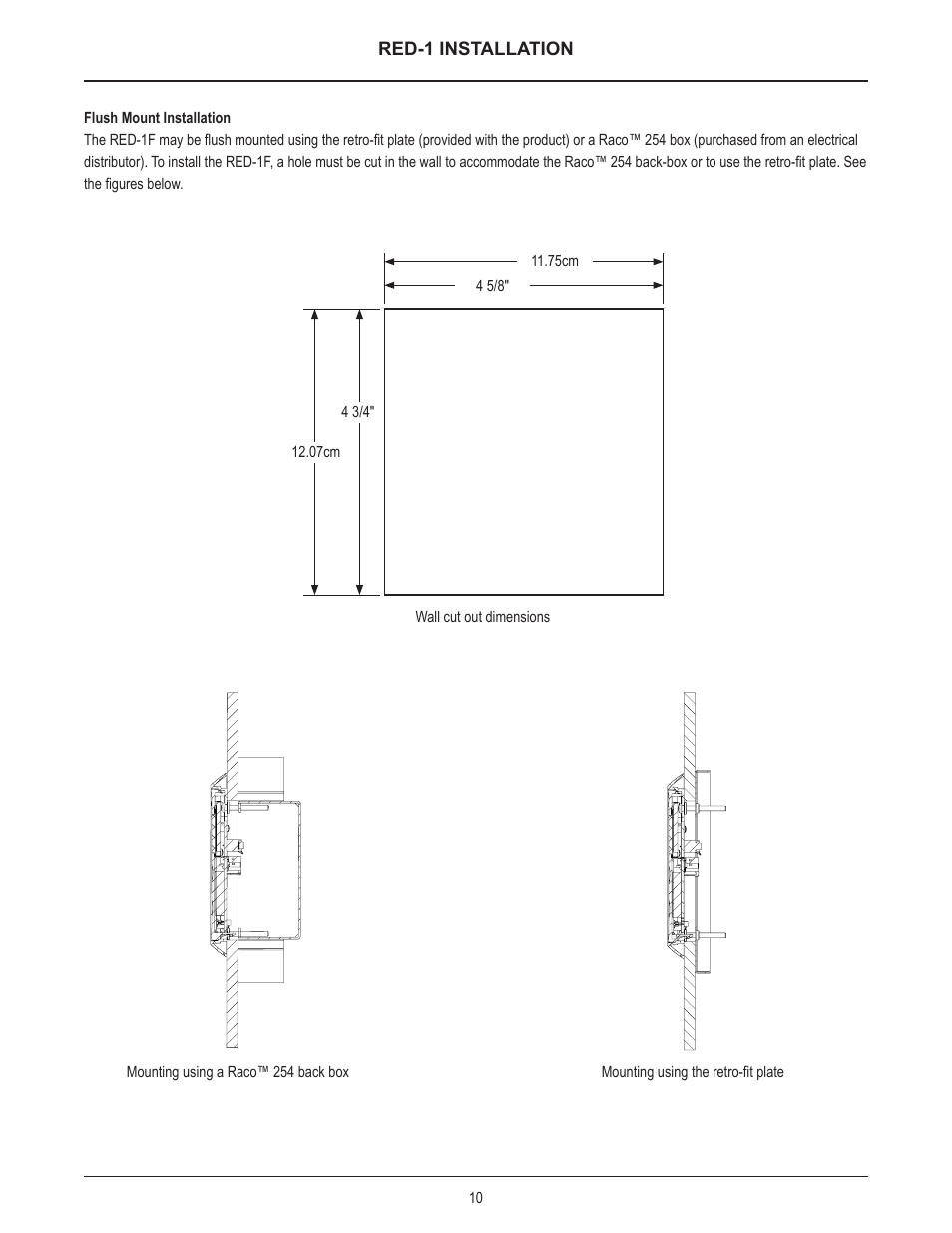 Red-1 installation | Biamp RED-1 User Manual | Page 10 / 16