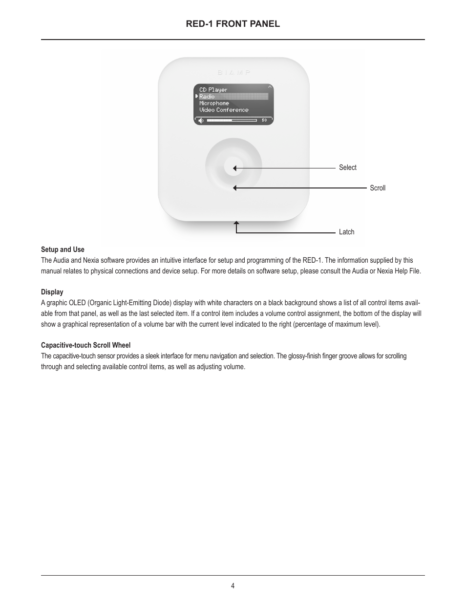 Biamp RED-1 User Manual | Page 4 / 16