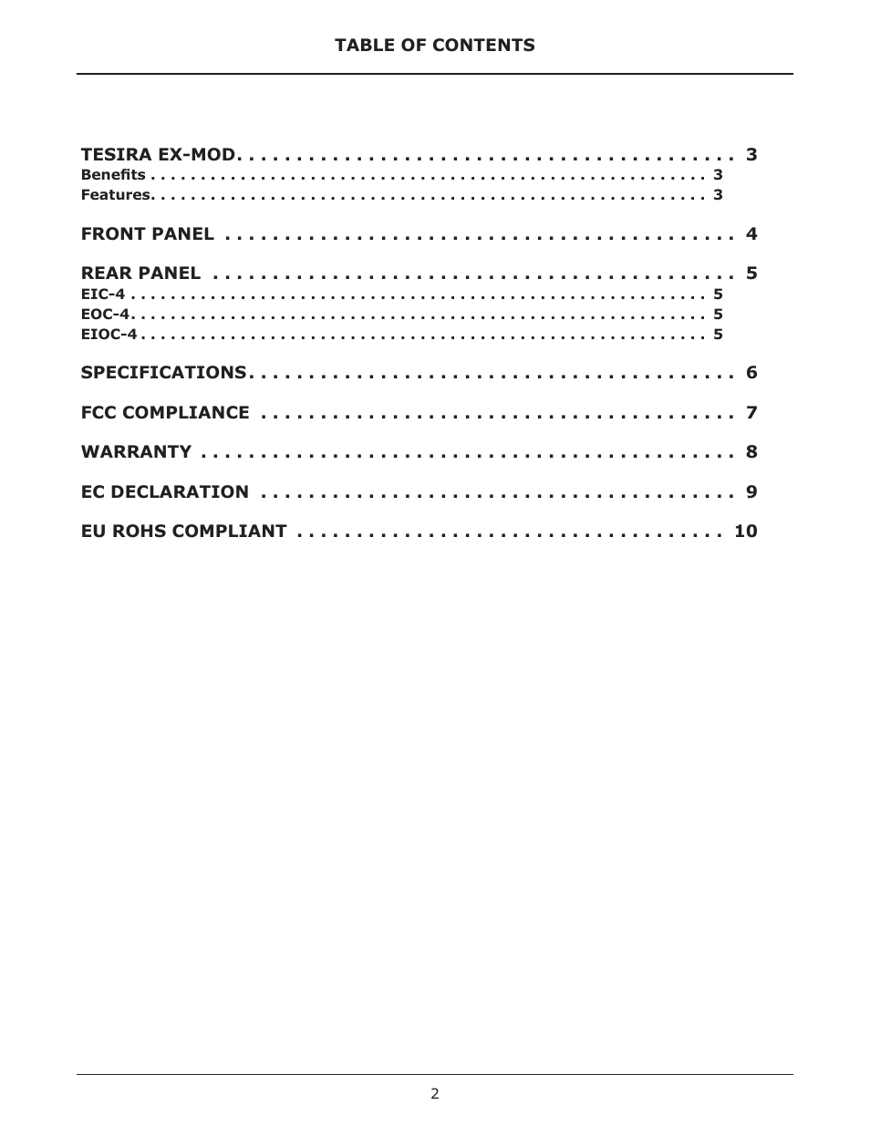 Biamp EX-MOD User Manual | Page 2 / 10