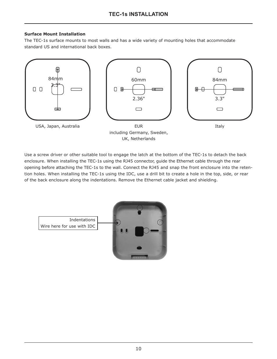 Installation | Biamp TEC-1 User Manual | Page 10 / 18