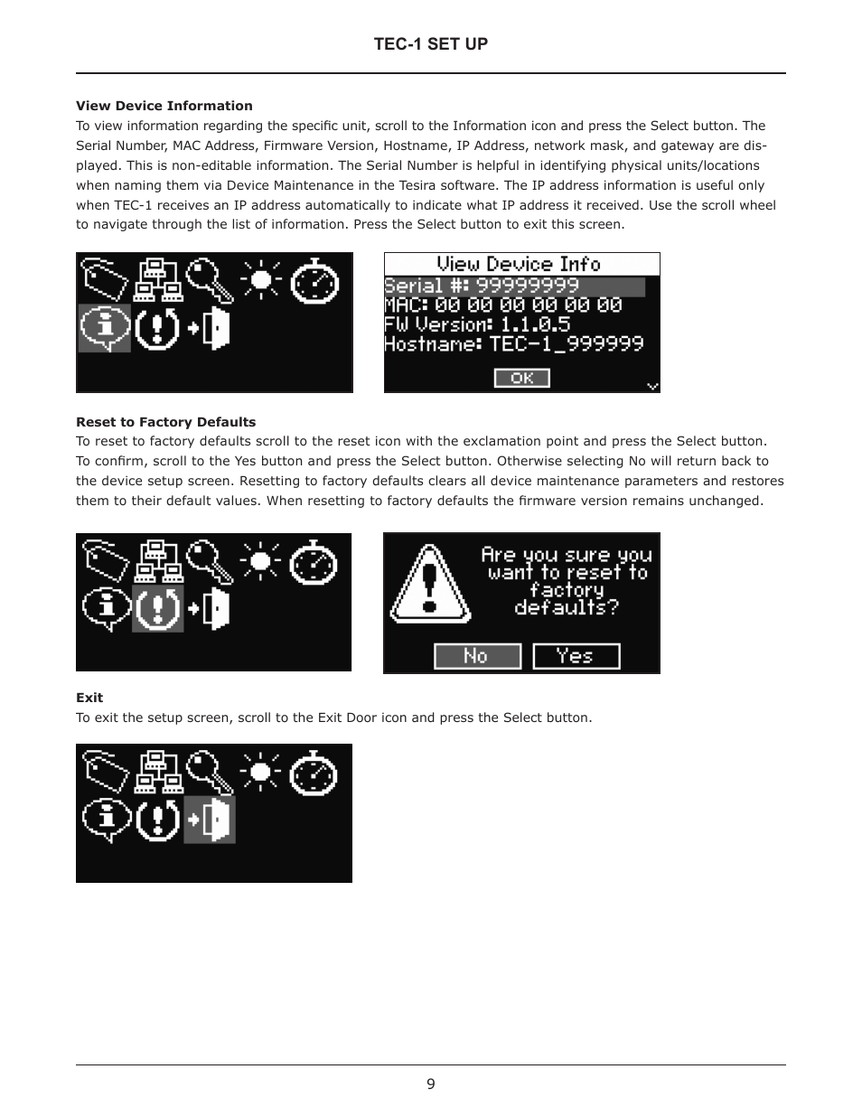 Biamp TEC-1 User Manual | Page 9 / 18