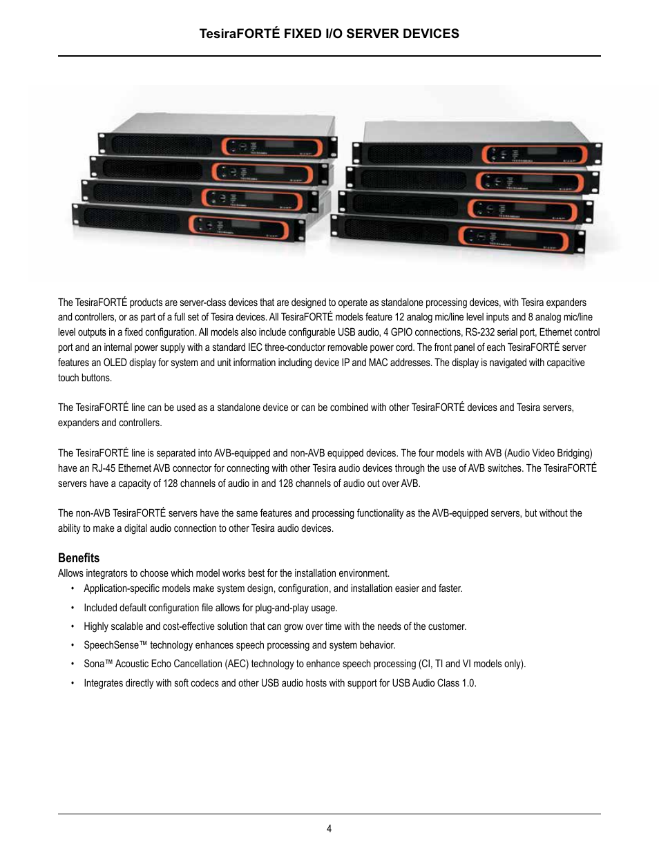 Biamp TesiraFORTE User Manual | Page 4 / 35