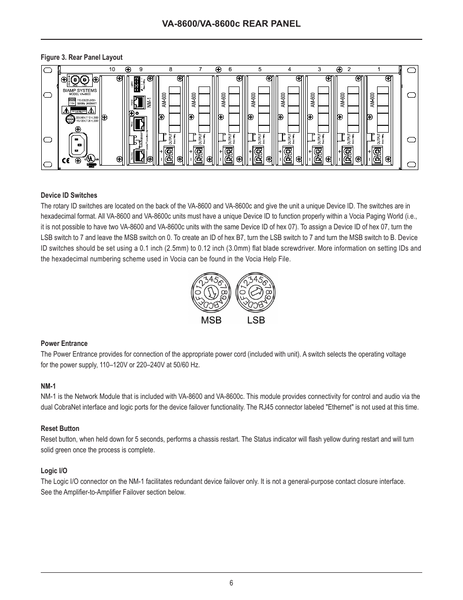 Biamp VA-8600c User Manual | Page 7 / 17