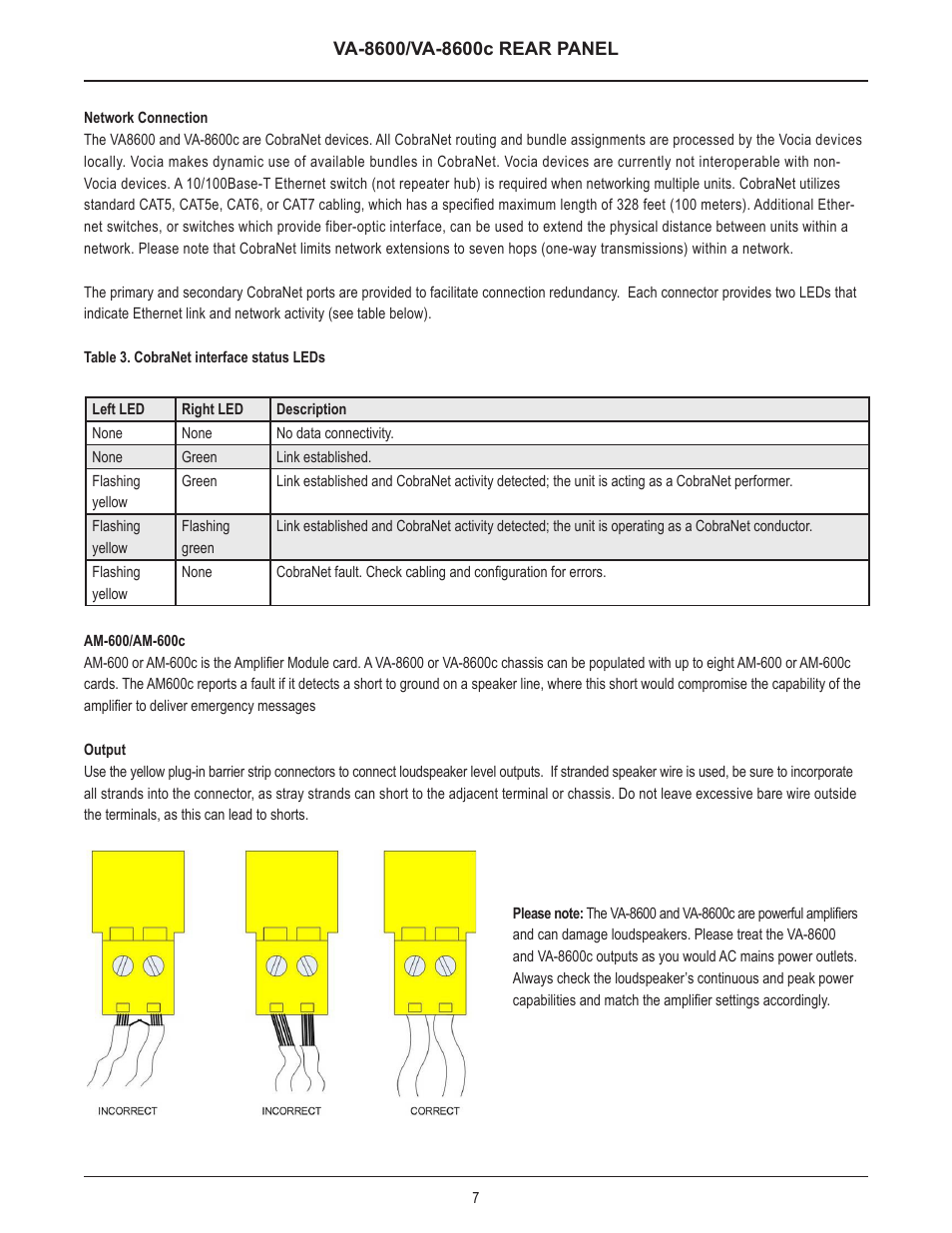 Biamp VA-8600c User Manual | Page 8 / 17