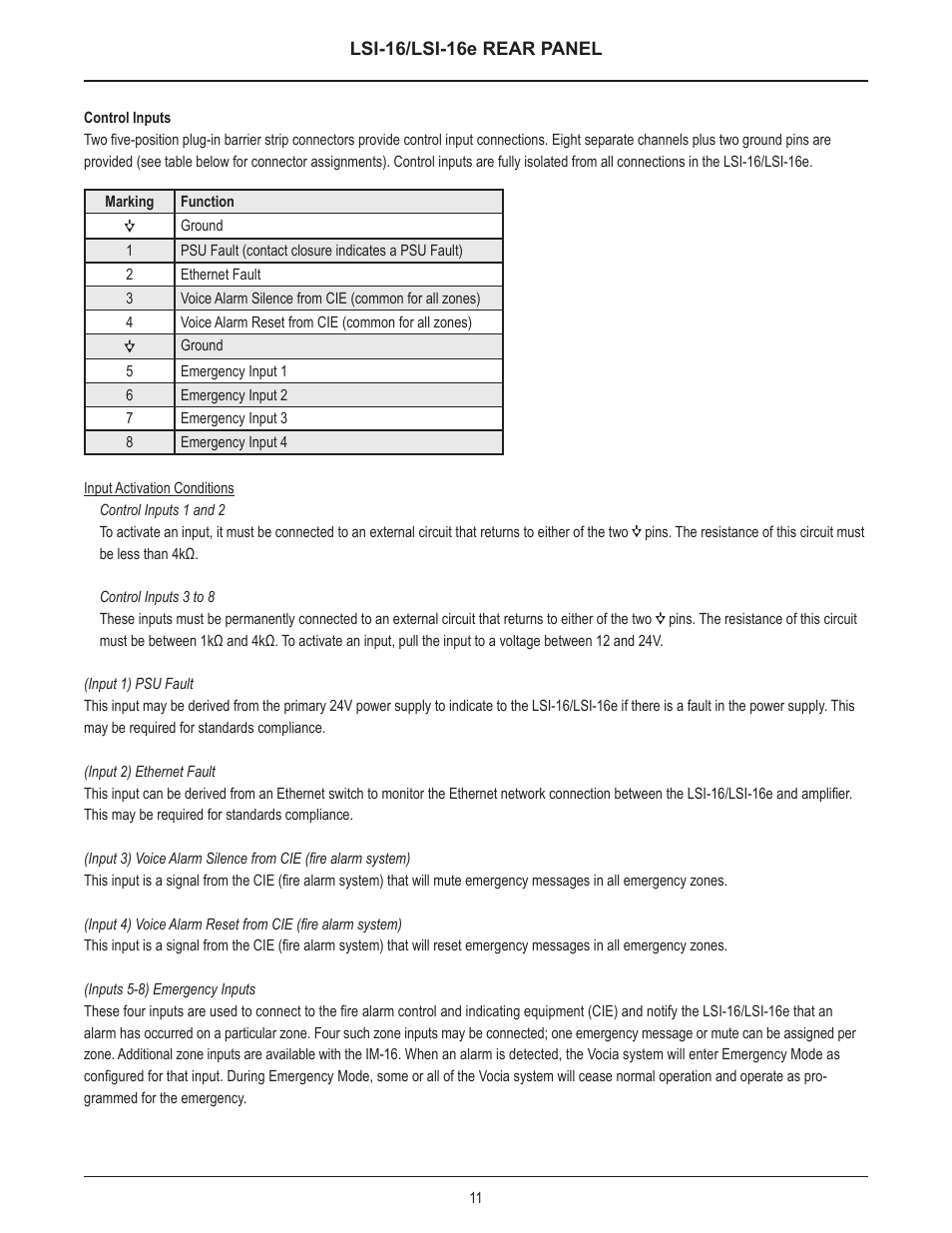 Biamp LSI-16e User Manual | Page 11 / 20