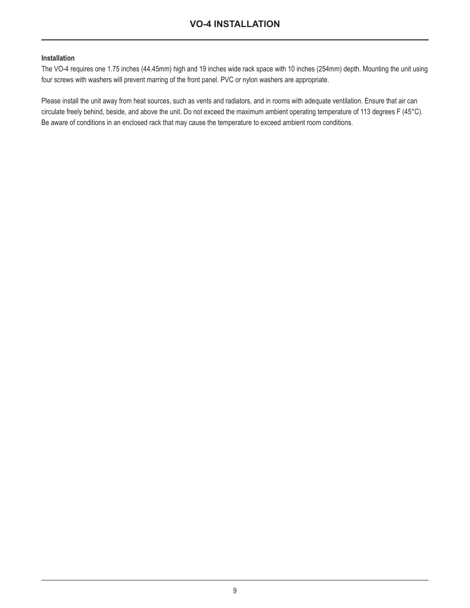 Biamp VO-4 User Manual | Page 9 / 14