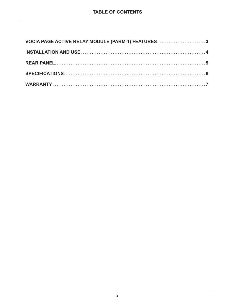 Biamp PARM-1 User Manual | Page 2 / 7