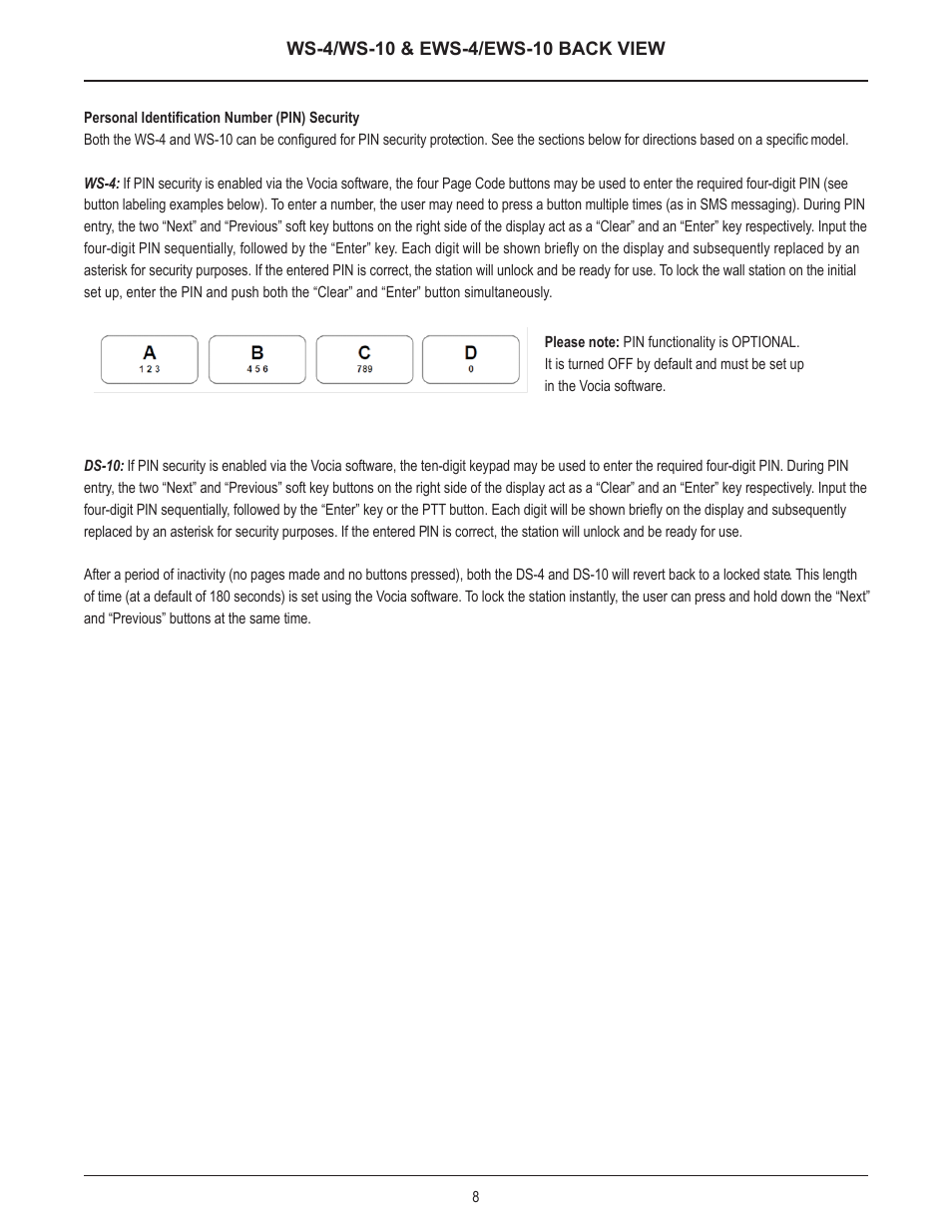 Biamp WS-10 User Manual | Page 8 / 16