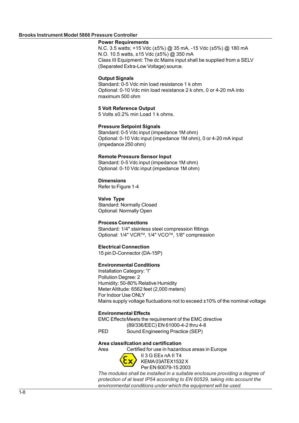 Brooks Instrument 5866M User Manual | Page 11 / 65