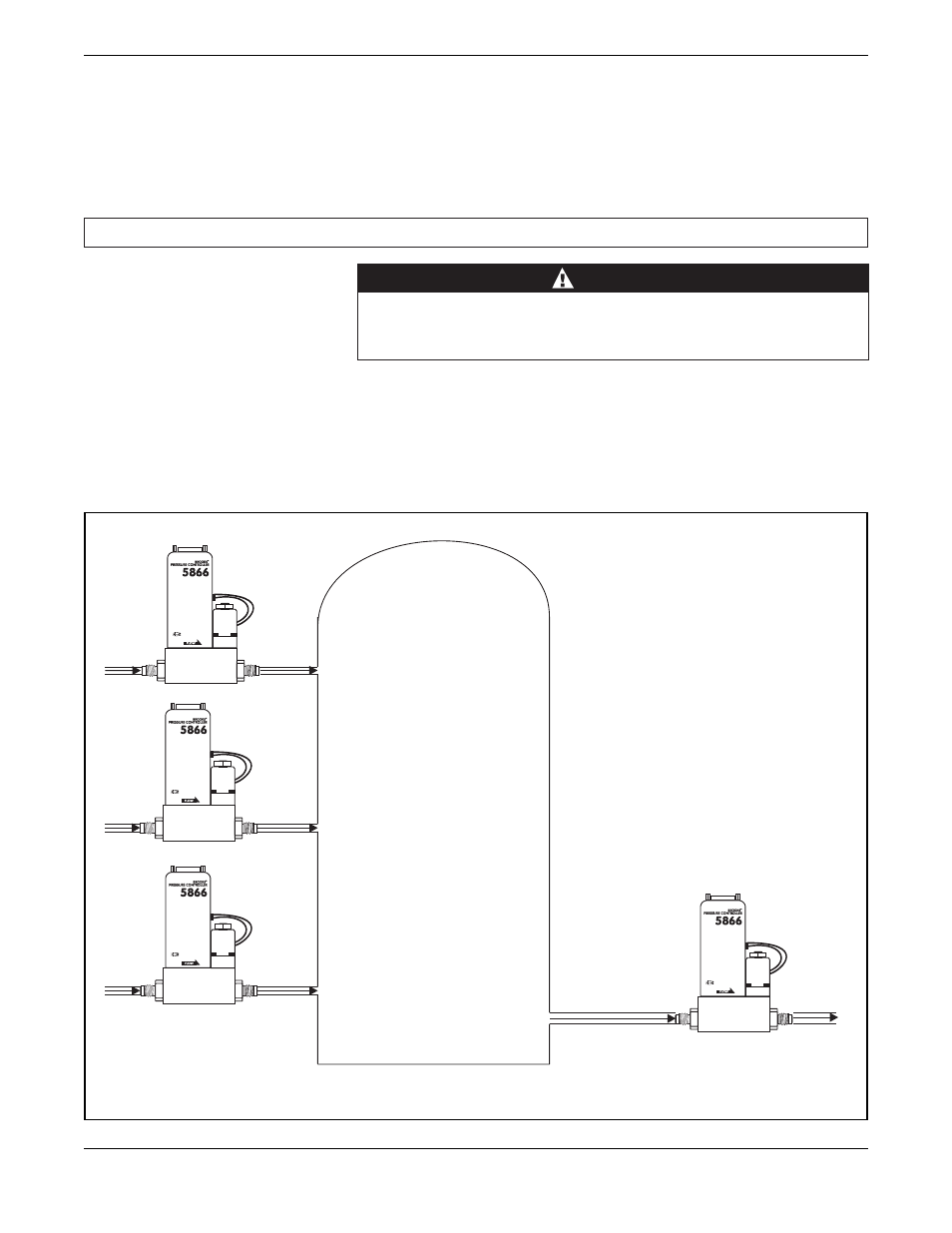 Specifications -6, 8 typical application of upstream controller -6, 4 specifications warning | Brooks Instrument 5866M User Manual | Page 9 / 65