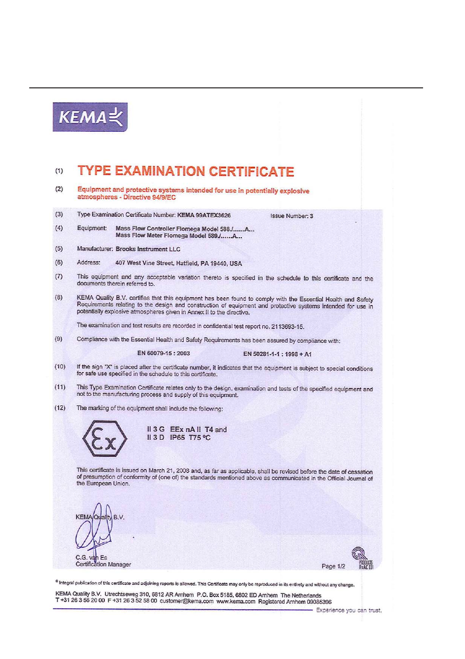 Flomega, liquid mfc’s/mfm’s | Brooks Instrument 5882/92 User Manual | Page 38 / 40