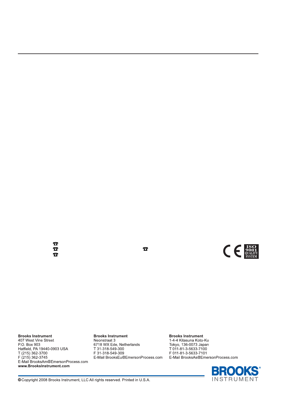 Flomega, liquid mfc’s/mfm’s, Installation and operation manual | Brooks Instrument 5882/92 User Manual | Page 40 / 40