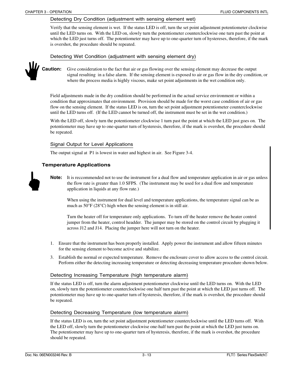 Fluid Components International FLT Series User Manual | Page 31 / 65
