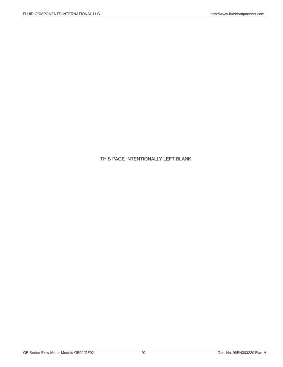 Fluid Components International GF90_GF92 User Manual | Page 96 / 102
