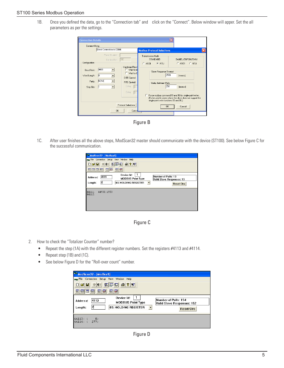 Fluid Components International ST100 Series Modbus User Manual | Page 9 / 16