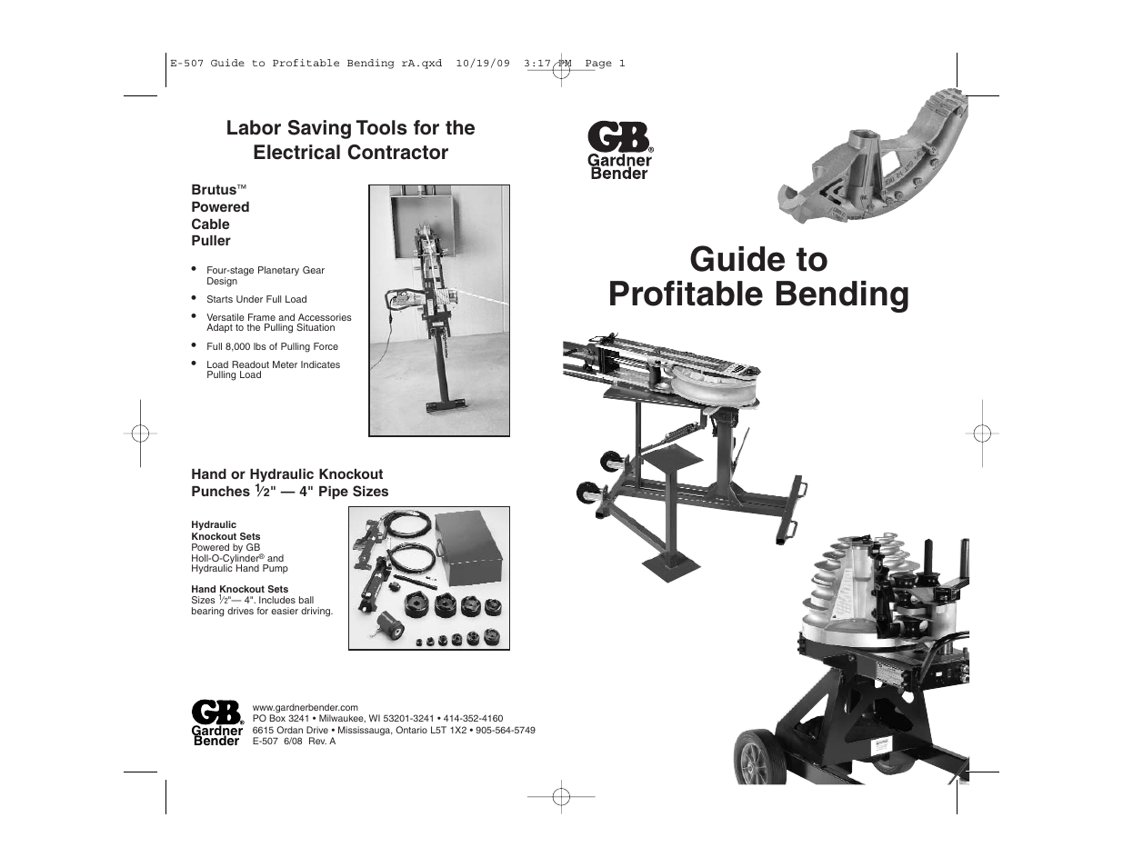 Gardner Bender Guide to Profitable Bending User Manual | 28 pages