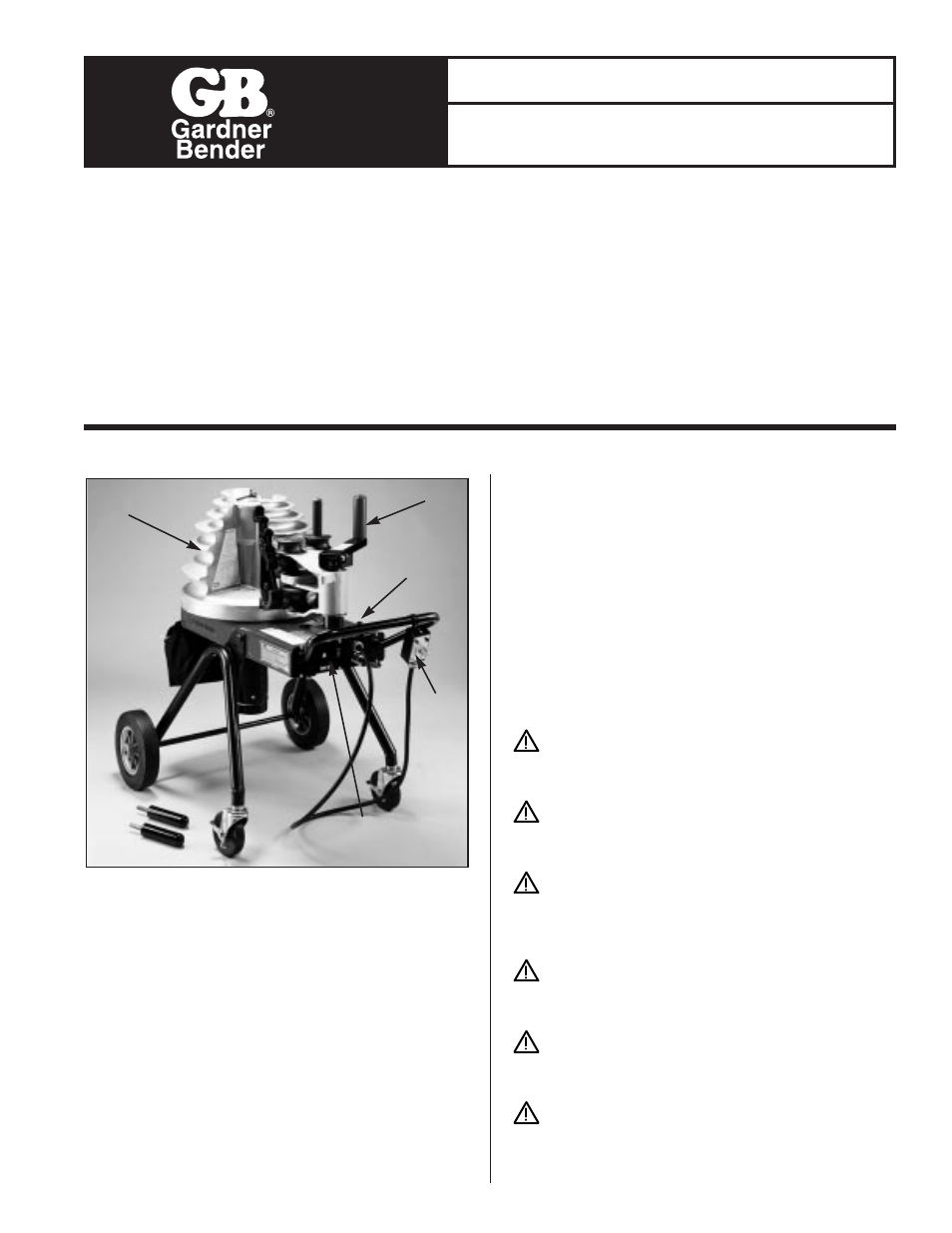 Instruction sheet b2000 cyclone, Bender | Gardner Bender B2000 Series G-OLD Cyclone Bender User Manual | Page 3 / 6