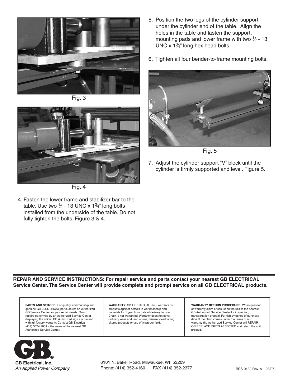 Gardner Bender CS400 Cylinder Support User Manual | Page 2 / 2