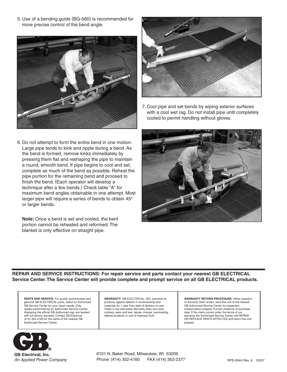 Gardner Bender BB3040 PVC Bender Blankets User Manual | Page 4 / 4