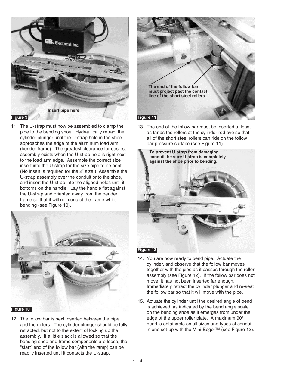 Gardner Bender Mini-Eegor Hydraulic Bender User Manual | Page 4 / 6