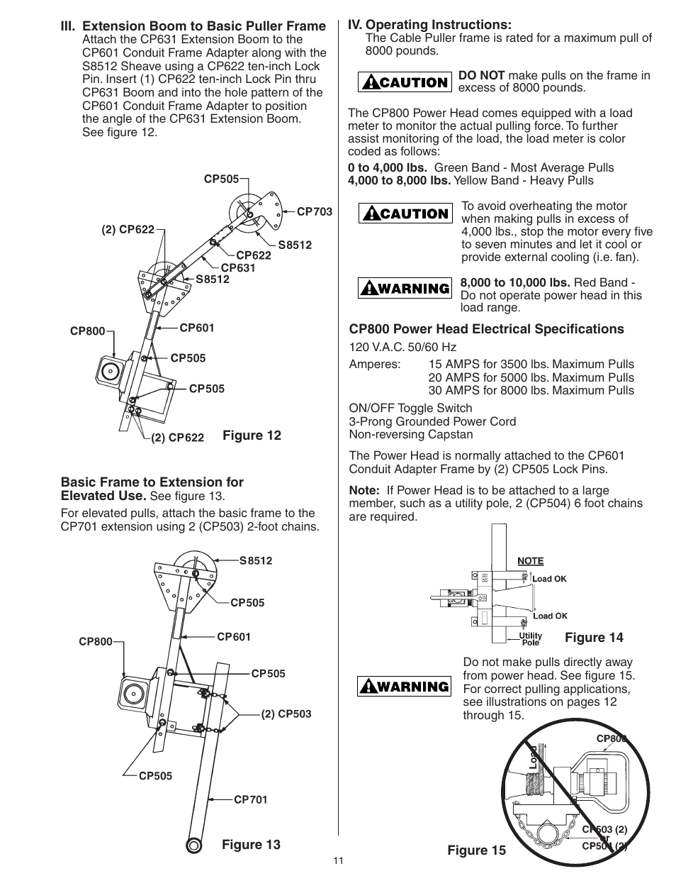 Gardner Bender CP8006 Powered Cable Puller User Manual | Page 11 / 16