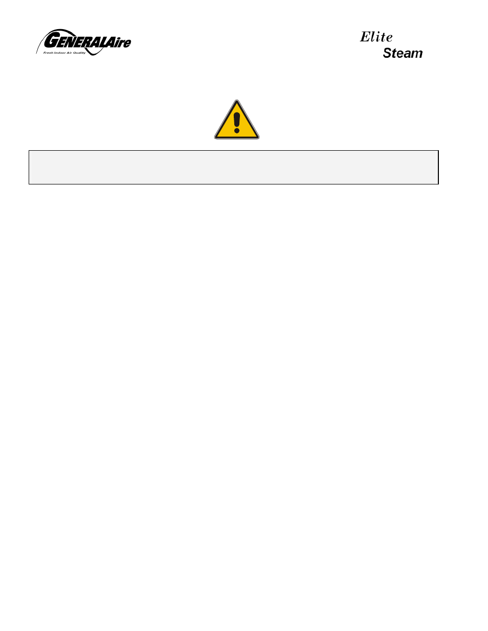 Important warnings | GeneralAire DS20 Elite Steam User Manual | Page 2 / 24