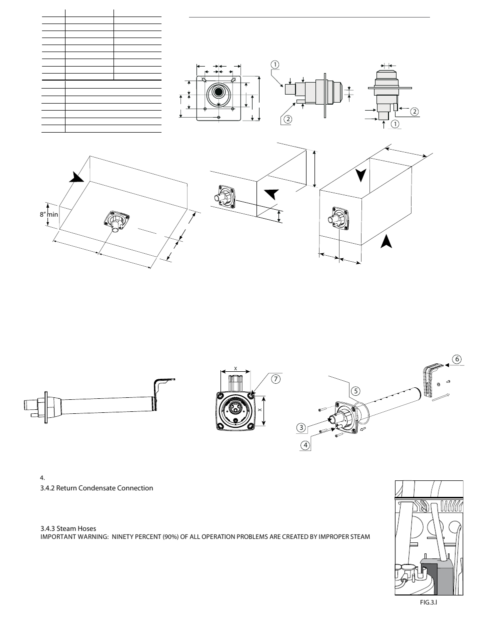 4 steam distribution | GeneralAire DS35 Elite Steam User Manual | Page 12 / 28