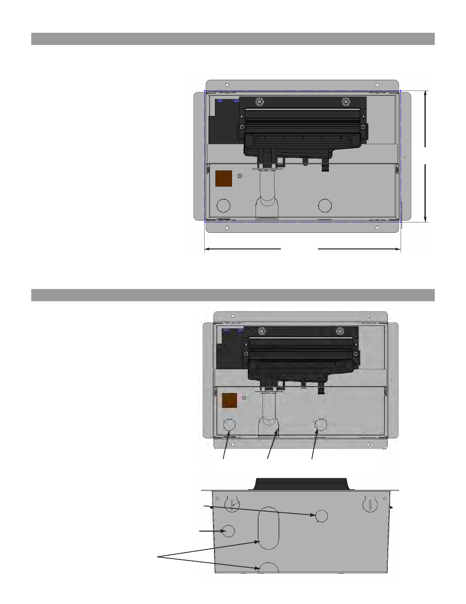 Wall opening 5. housing knockouts | GeneralAire Remote Wall Blower User Manual | Page 5 / 10