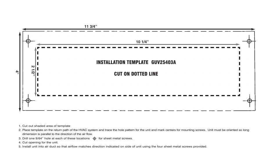 GeneralAire GUV25403A Super Plasma User Manual | Page 3 / 3