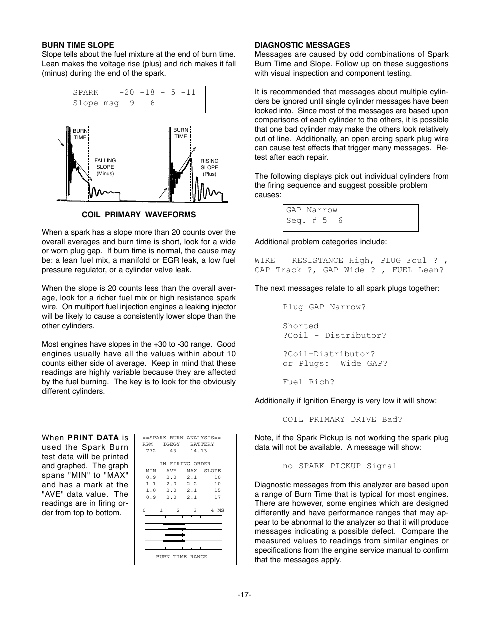 GxT Ferret 63 DIAGNOSTIC ENGINE ANALYZER User Manual | Page 19 / 36