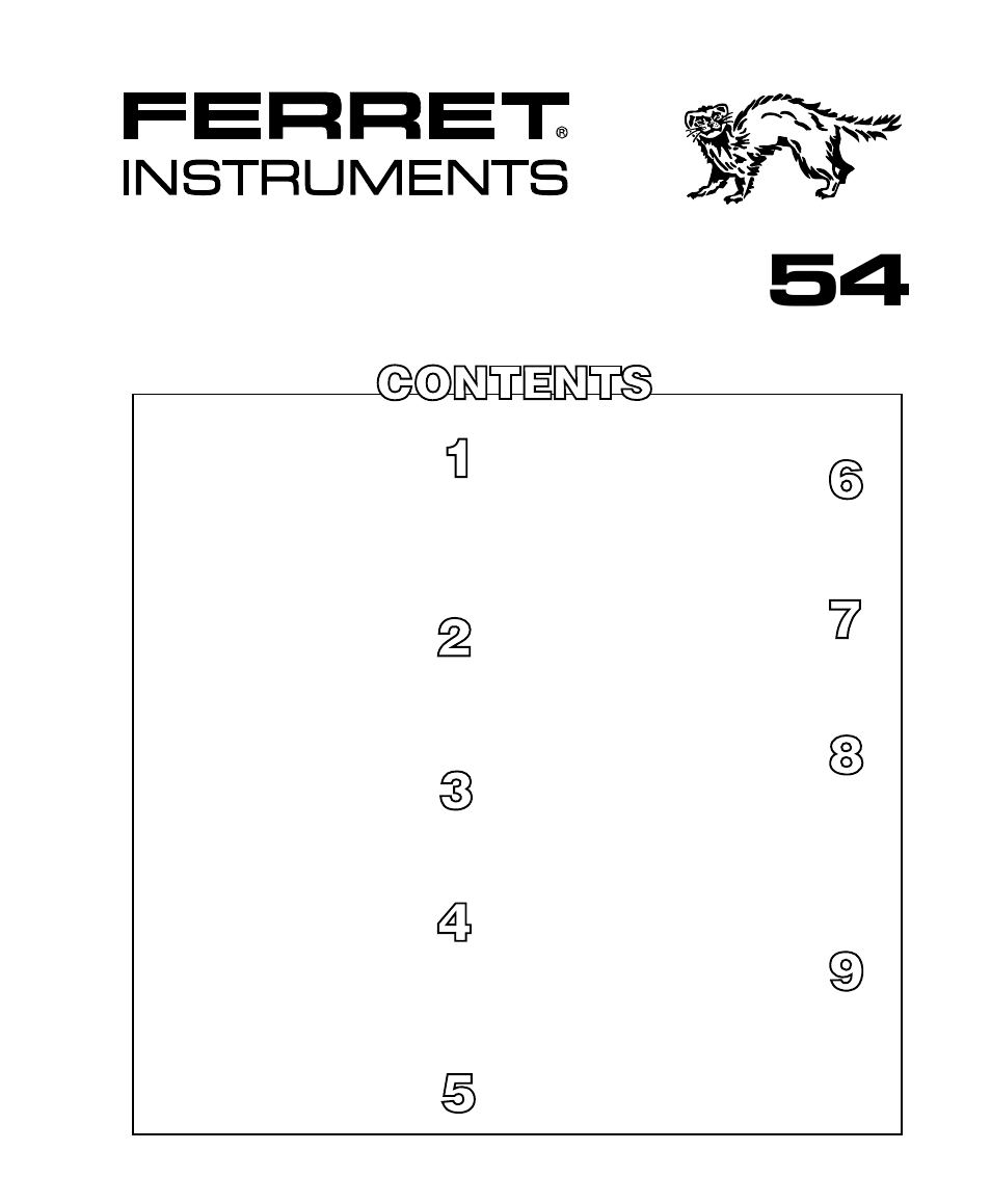 GxT Ferret 54 ENGINE DIAGNOSTIC CENTER User Manual | 102 pages