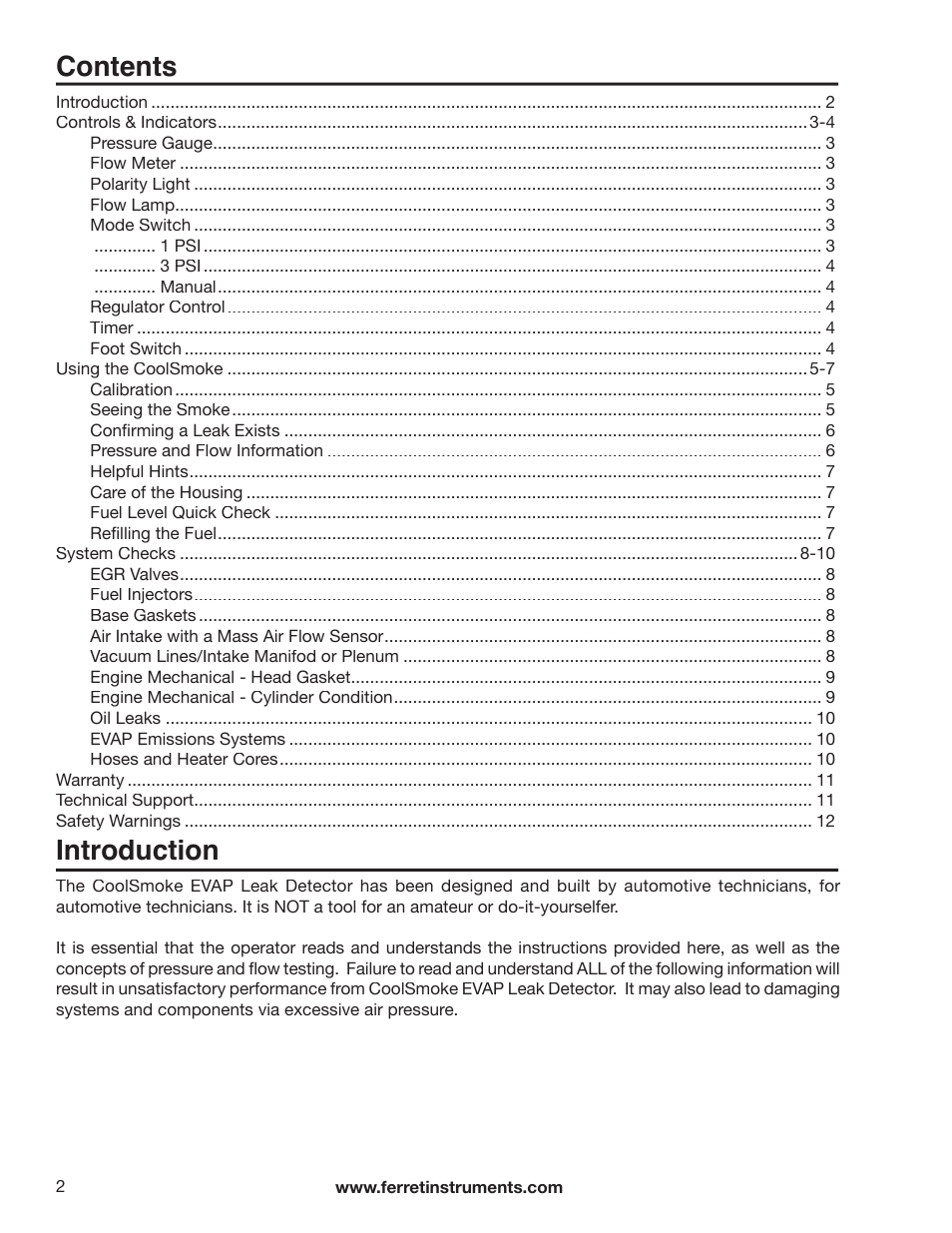 GxT Ferret 21 Smoke User Manual | Page 2 / 12