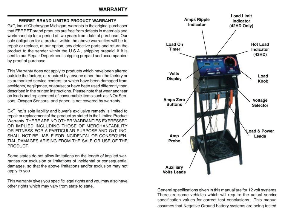 GxT V040-01, Battery Tester User Manual | Page 3 / 6