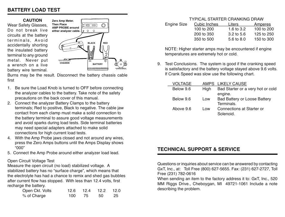 GxT V040-01, Battery Tester User Manual | Page 4 / 6