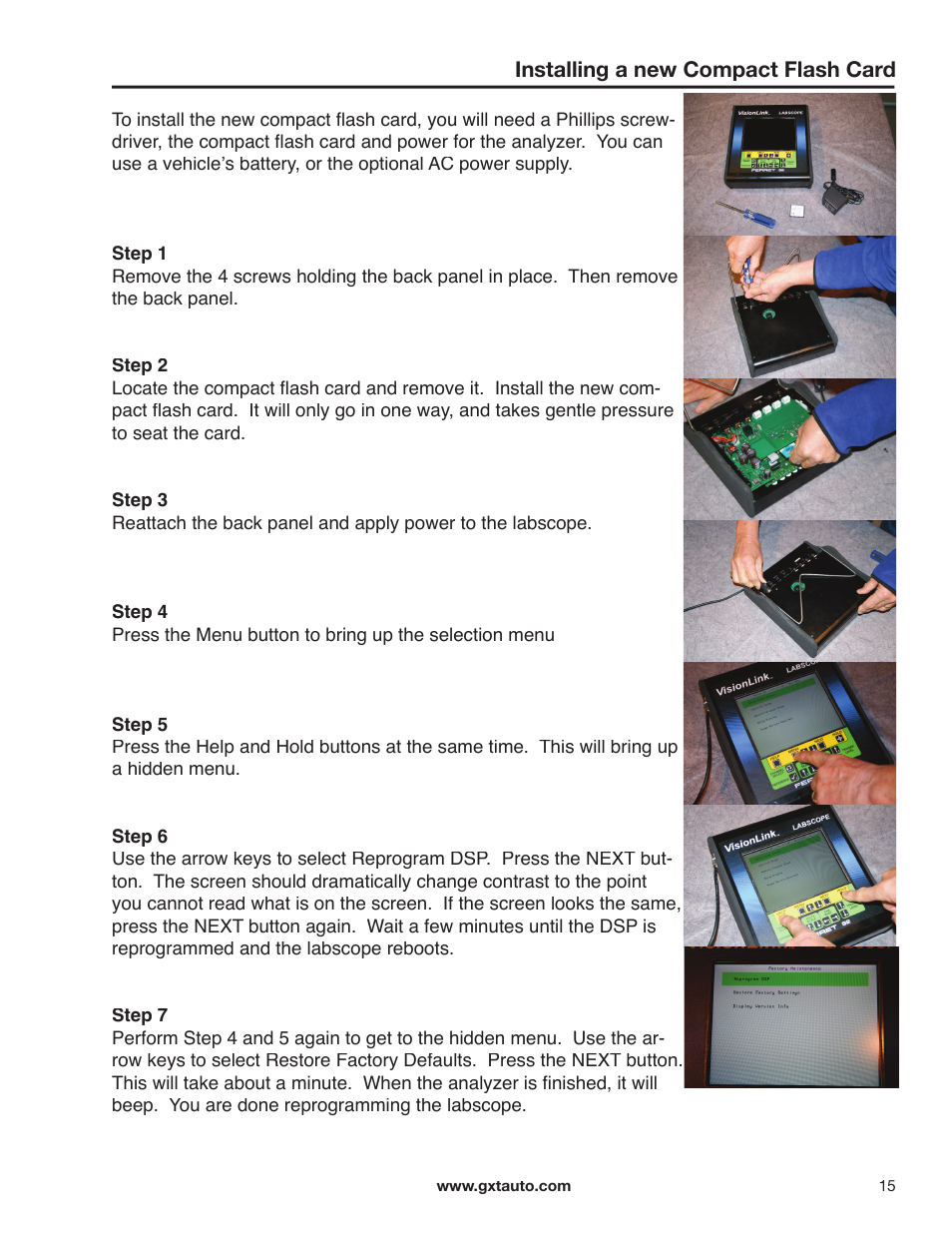 GxT Ferret 92 Color Labscope User Manual | Page 15 / 24