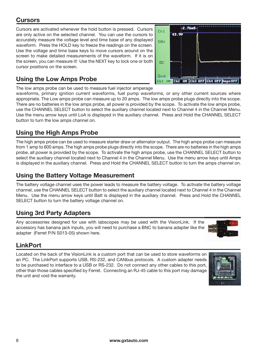 GxT Ferret 92 Color Labscope User Manual | Page 8 / 24