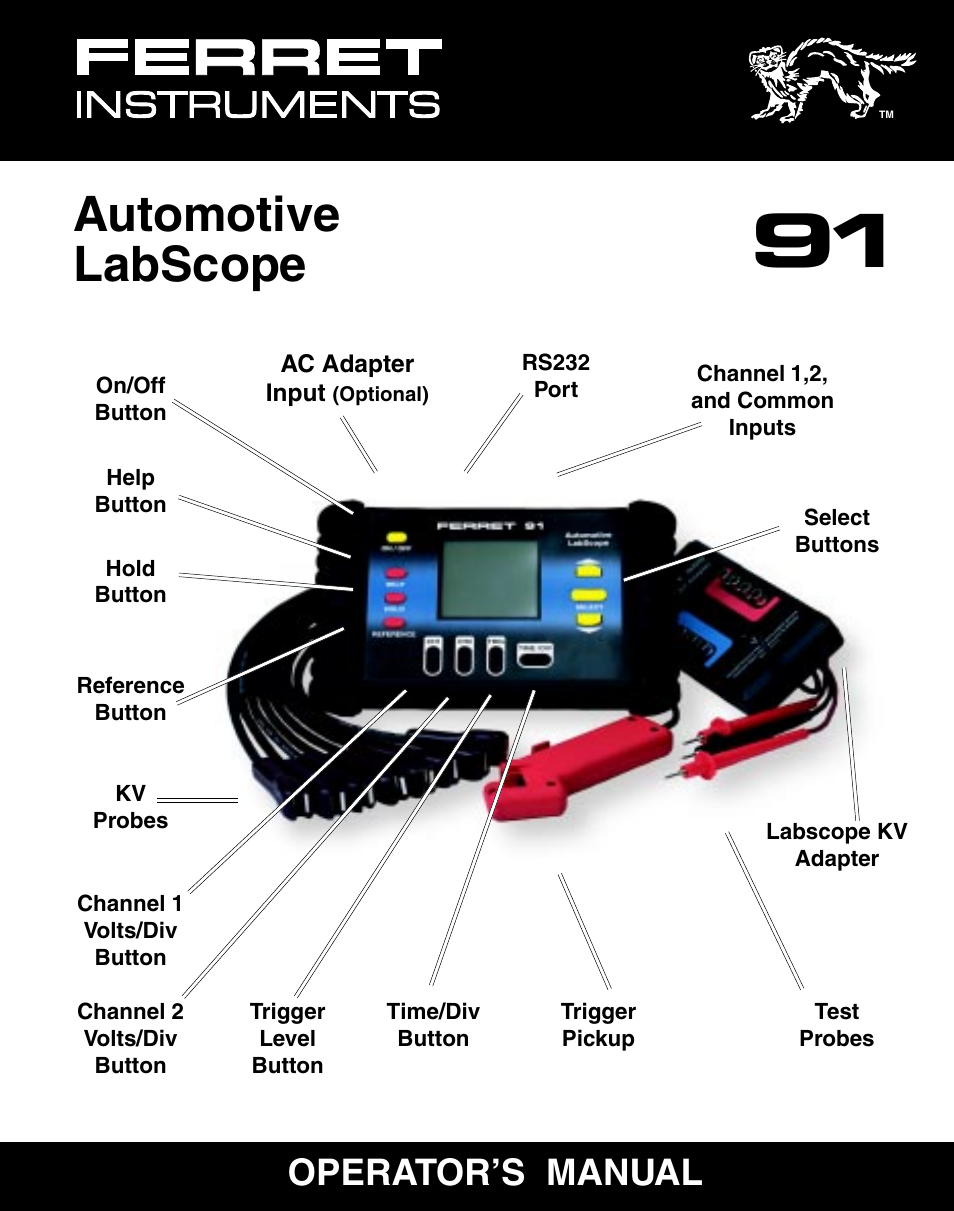 GxT Ferret 91 2-Channel Labscope User Manual | 23 pages