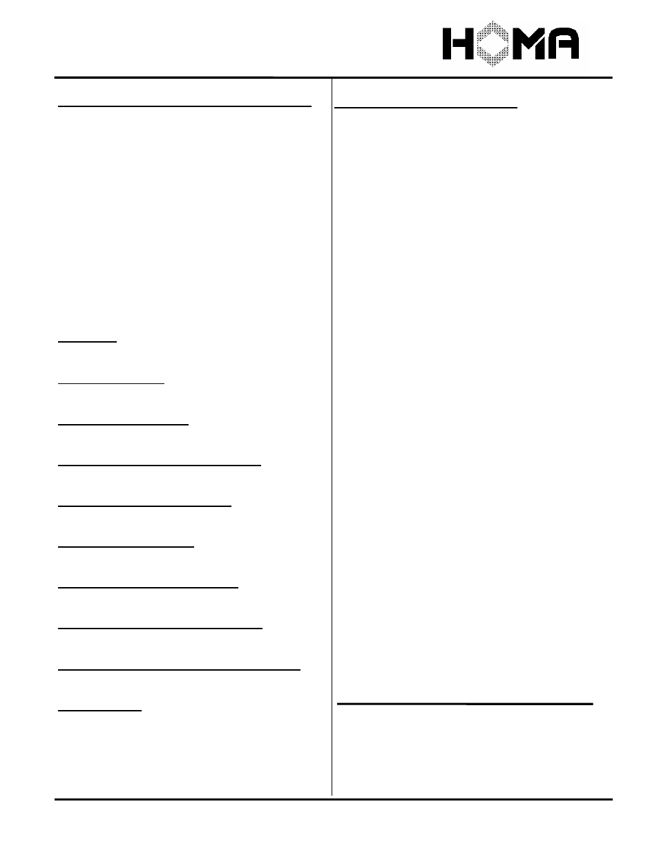 Grp series | HOMA GRP Series User Manual | Page 6 / 13