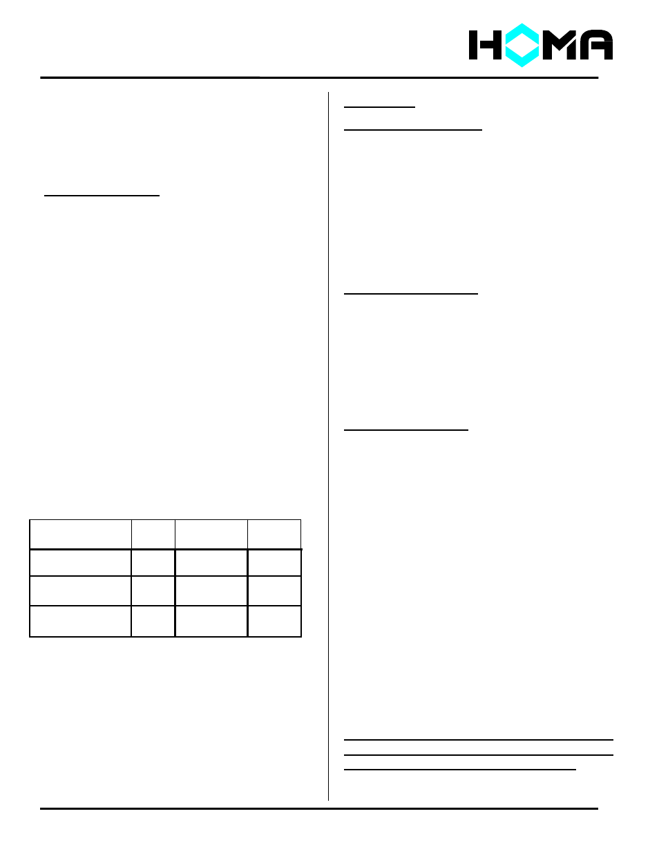 Tp series, Start-up | HOMA TP Series User Manual | Page 5 / 13