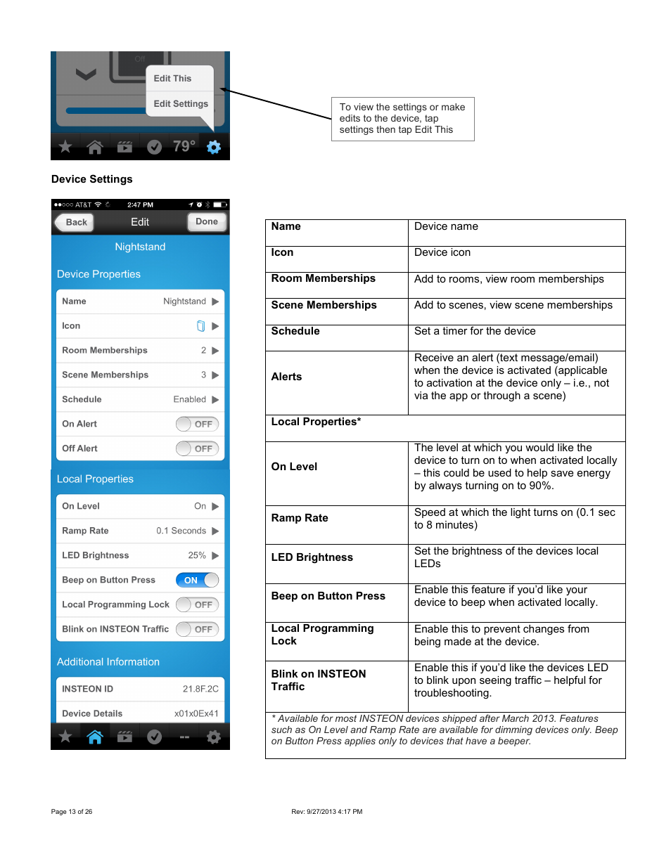 INSTEON Hub - 2242-222 (US), 2242-422 (EU), 2242-442 (UK), 2242-522 (AUS/NZ) Manual User Manual | Page 13 / 26