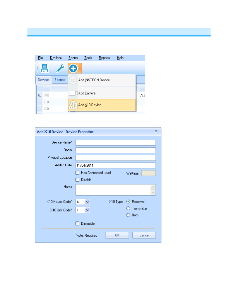 Adding x10 devices | INSTEON HouseLinc Manual User Manual | Page 10 / 28