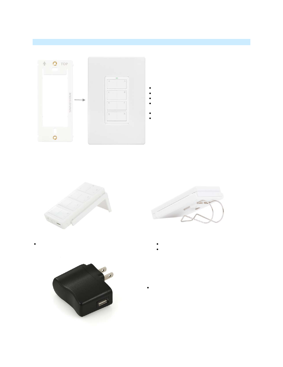 Optional accessories | INSTEON Mini Remote 4 Scene 2342-232/2444A2WH4 2342-432, 2342-532 Manual User Manual | Page 5 / 16